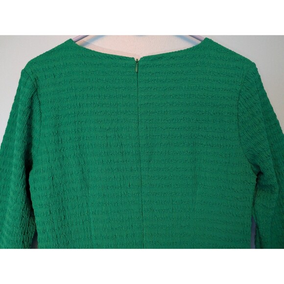 Siena Womens Textured Knit Bodycon Dress Long Sleeve V-Neck Size 8 Green NEW NWT - Picture 9 of 16